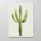Sunlit Sentinel – green botanical canvas wall art print by Aspire Prints