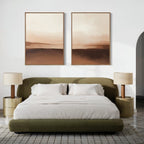 Whispers of the Dunes – Set of 2 Canvas Prints set of 2 – earthy brown desert canvas wall art by Aspire Prints
