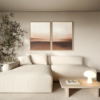 Whispers of the Dunes – Set of 2 Canvas Prints set of 2 – earthy brown desert canvas wall art by Aspire Prints