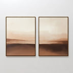Whispers of the Dunes – Set of 2 Canvas Prints set of 2 – earthy brown desert canvas wall art by Aspire Prints
