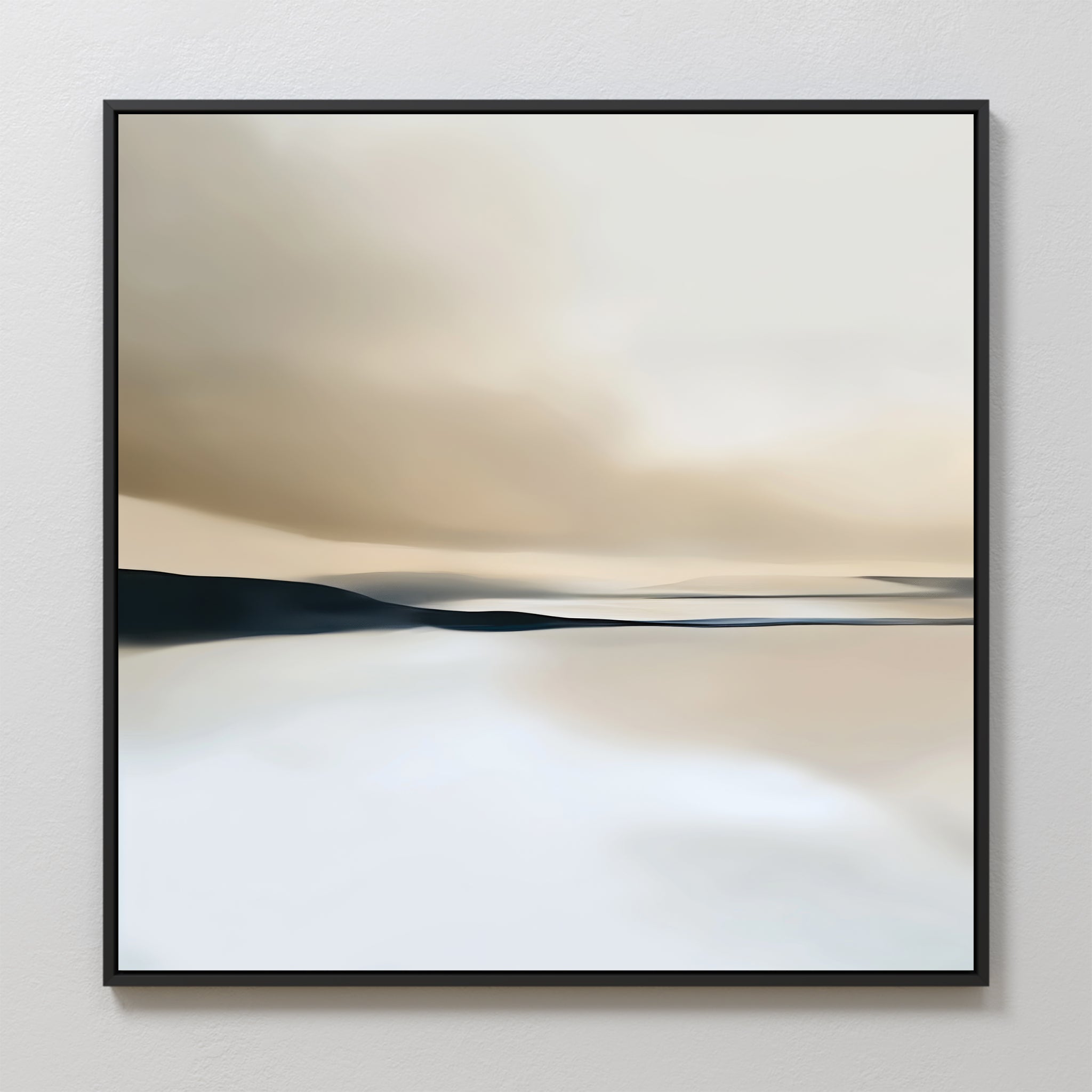 Whispers of the Dunes – beige and white landscape canvas wall art print by Aspire Prints