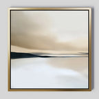 Whispers of the Dunes – beige and white landscape canvas wall art print by Aspire Prints