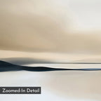 Whispers of the Dunes – beige and white landscape canvas wall art print by Aspire Prints