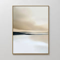 Whispers of the Dunes – beige and white landscape canvas wall art print by Aspire Prints