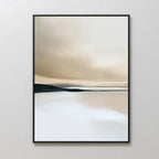 Whispers of the Dunes – beige and white landscape canvas wall art print by Aspire Prints