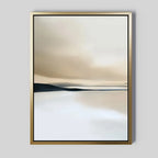 Whispers of the Dunes – beige and white landscape canvas wall art print by Aspire Prints