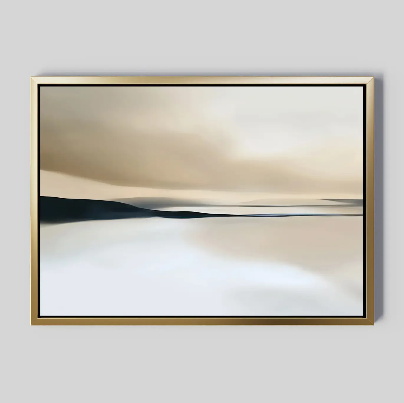 Whispers of the Dunes – beige and white landscape canvas wall art print by Aspire Prints