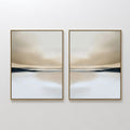 Whispers of the Dunes – Set of 2 Canvas Prints set of 2 – neutral-toned landscape canvas wall art by Aspire Prints