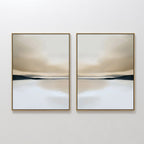 Whispers of the Dunes – Set of 2 Canvas Prints set of 2 – neutral-toned landscape canvas wall art by Aspire Prints