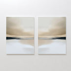 Whispers of the Dunes – Set of 2 Canvas Prints set of 2 – neutral-toned landscape canvas wall art by Aspire Prints
