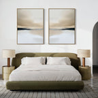 Whispers of the Dunes – Set of 2 Canvas Prints set of 2 – neutral-toned landscape canvas wall art by Aspire Prints
