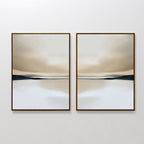 Whispers of the Dunes – Set of 2 Canvas Prints set of 2 – neutral-toned landscape canvas wall art by Aspire Prints