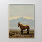 Sentinel of the Quiet Sands – neutral-toned vintage canvas wall art print by Aspire Prints