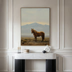 Sentinel of the Quiet Sands – neutral-toned vintage canvas wall art print by Aspire Prints