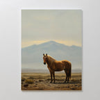 Sentinel of the Quiet Sands – neutral-toned vintage canvas wall art print by Aspire Prints