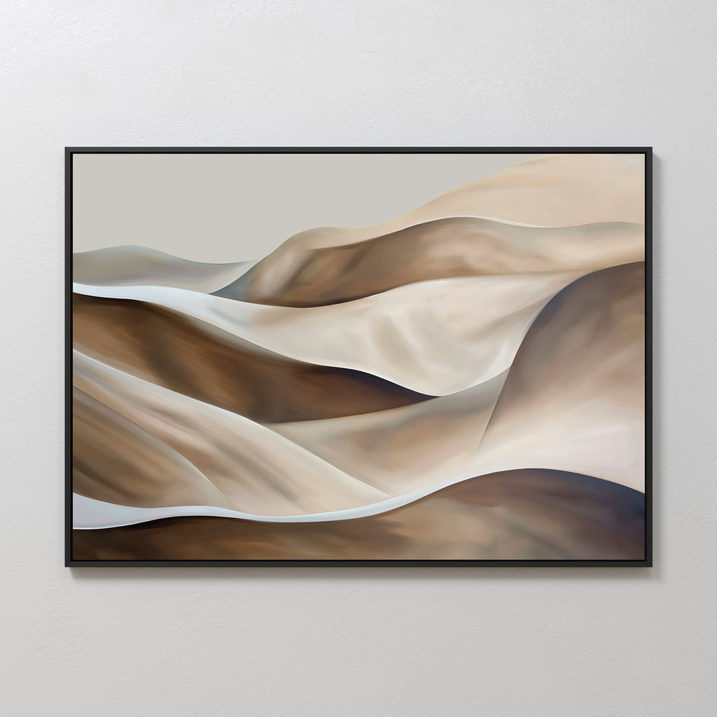 Whispers of the Dunes – earthy brown landscape canvas wall art print by Aspire Prints