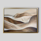 Whispers of the Dunes – earthy brown landscape canvas wall art print by Aspire Prints