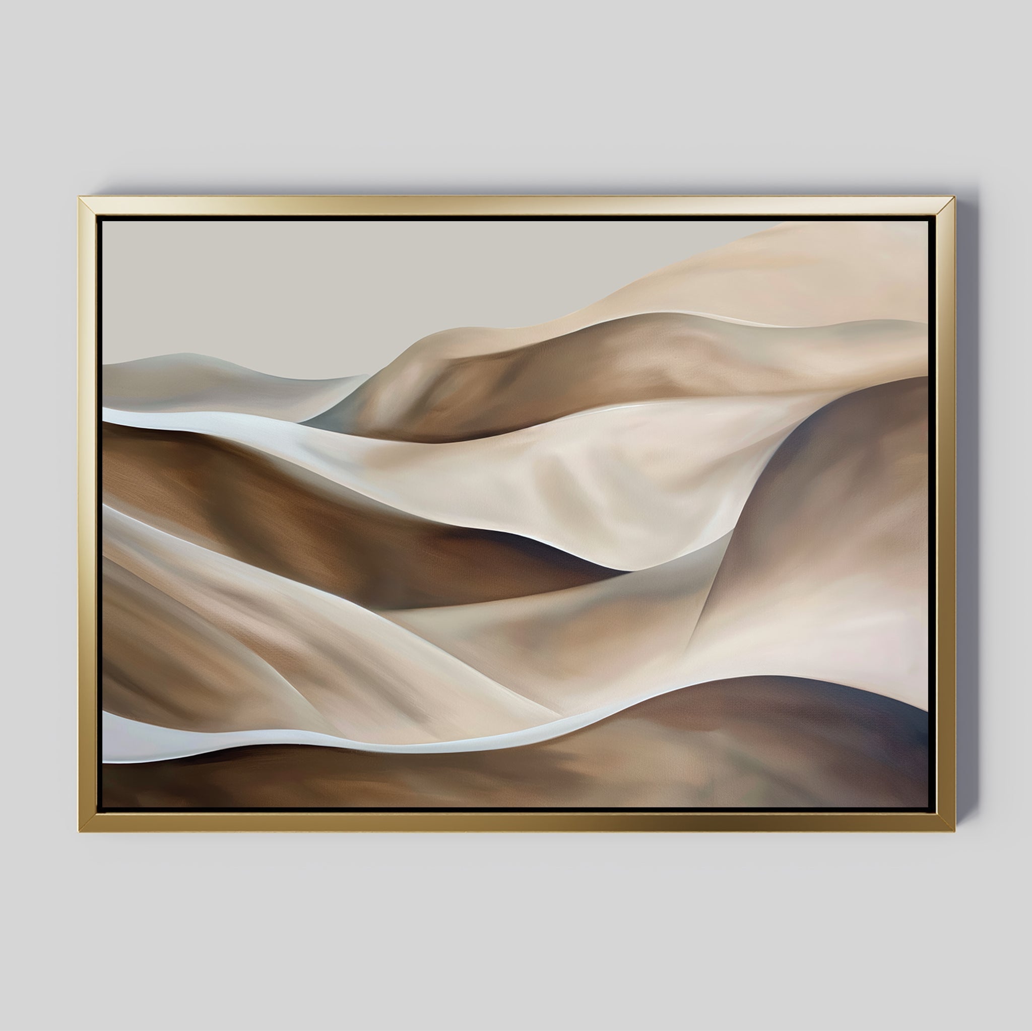 Whispers of the Dunes – earthy brown landscape canvas wall art print by Aspire Prints
