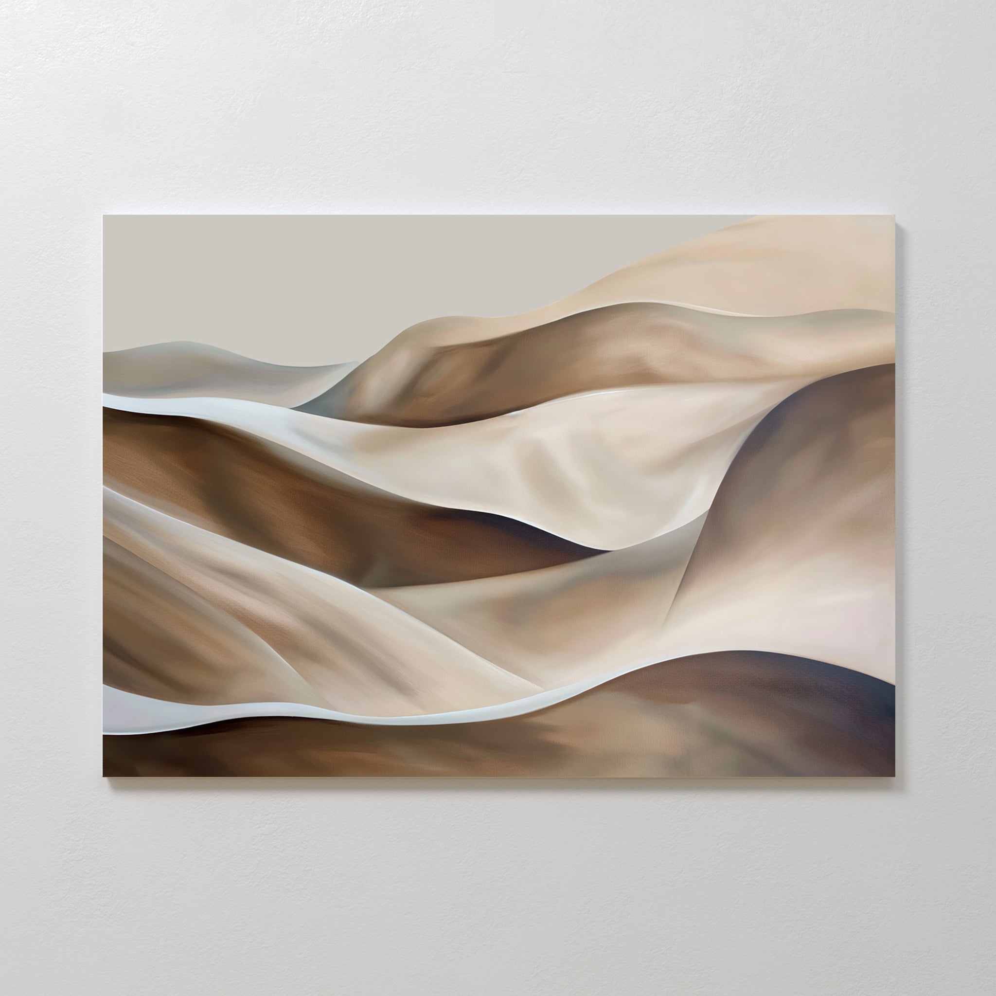 Whispers of the Dunes – earthy brown landscape canvas wall art print by Aspire Prints