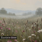 Whispers of the Far Meadow – neutral-toned vintage canvas wall art print by Aspire Prints