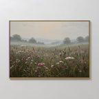 Whispers of the Far Meadow – neutral-toned vintage canvas wall art print by Aspire Prints