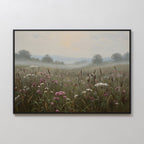 Whispers of the Far Meadow – neutral-toned vintage canvas wall art print by Aspire Prints