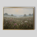 Whispers of the Far Meadow – neutral-toned vintage canvas wall art print by Aspire Prints