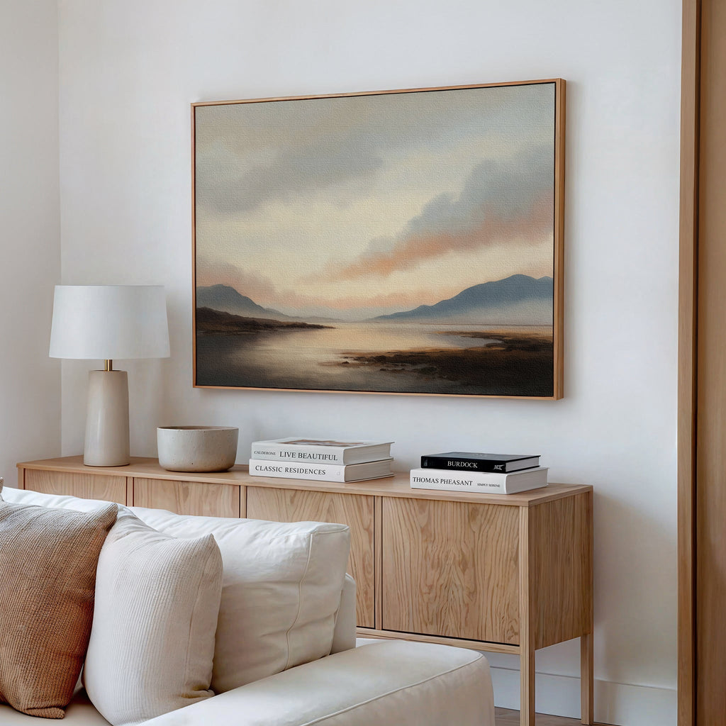 Whispers of the Far Range – multicolour vintage canvas wall art print by Aspire Prints