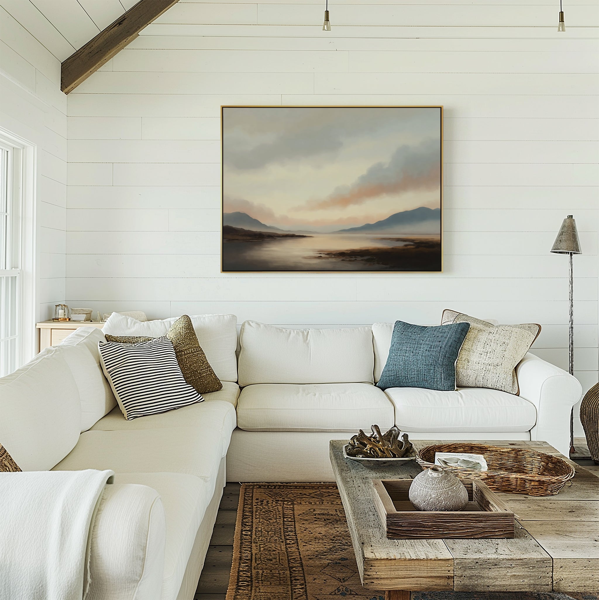 Whispers of the Far Range – multicolour vintage canvas wall art print by Aspire Prints