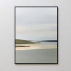 Whispers of the Far Coast Canvas Wall Art – neutral-toned coastal canvas wall art print by Aspire Prints