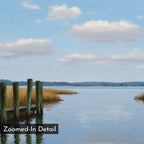 Where Sky Meets Stillness – neutral-toned vintage canvas wall art print by Aspire Prints