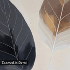 Whispered Botanicals – earthy brown botanical canvas wall art print by Aspire Prints