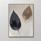 Whispered Botanicals – earthy brown botanical canvas wall art print by Aspire Prints