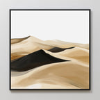 Whispers of the Sahara – earthy brown desert canvas wall art print by Aspire Prints