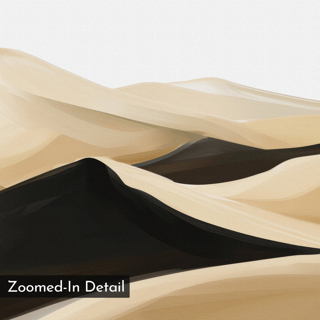 Whispers of the Sahara – earthy brown desert canvas wall art print by Aspire Prints
