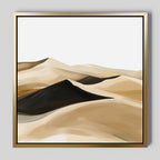 Whispers of the Sahara – earthy brown desert canvas wall art print by Aspire Prints