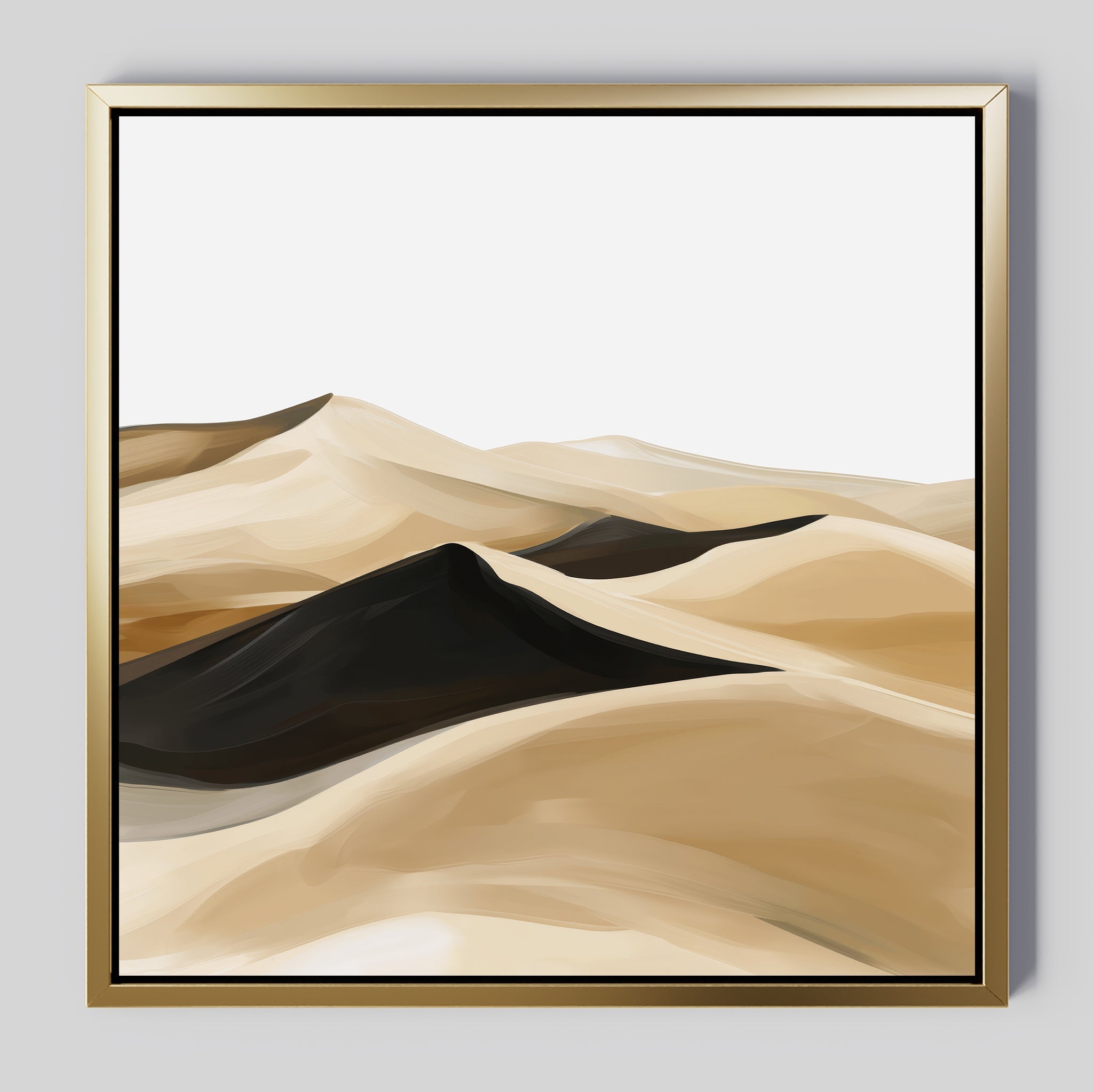 Whispers of the Sahara – earthy brown desert canvas wall art print by Aspire Prints