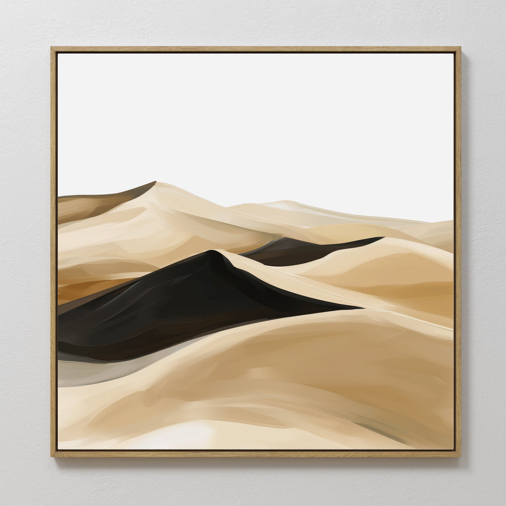Whispers of the Sahara – earthy brown desert canvas wall art print by Aspire Prints