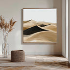 Whispers of the Sahara – earthy brown desert canvas wall art print by Aspire Prints