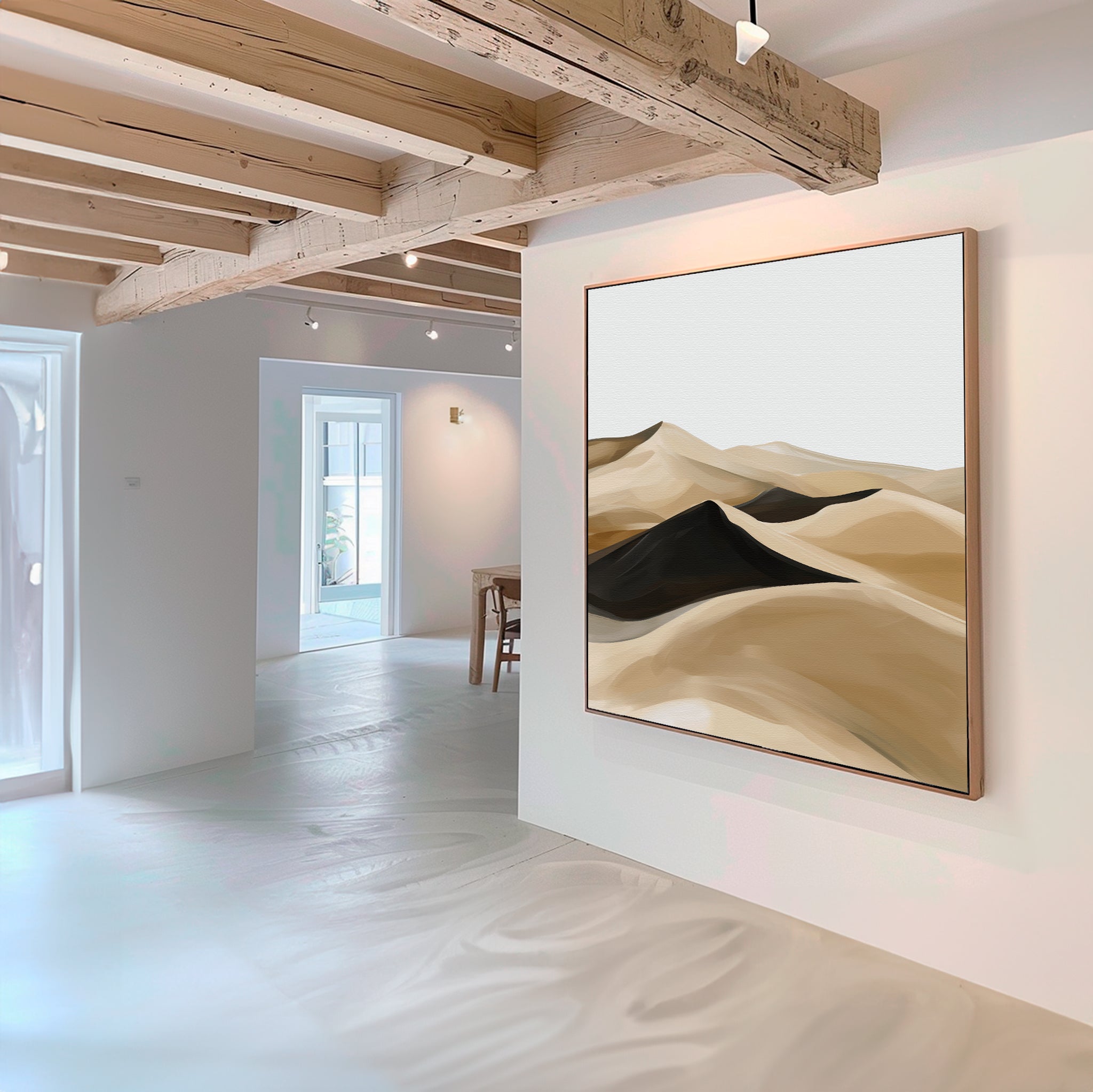 Whispers of the Sahara – earthy brown desert canvas wall art print by Aspire Prints