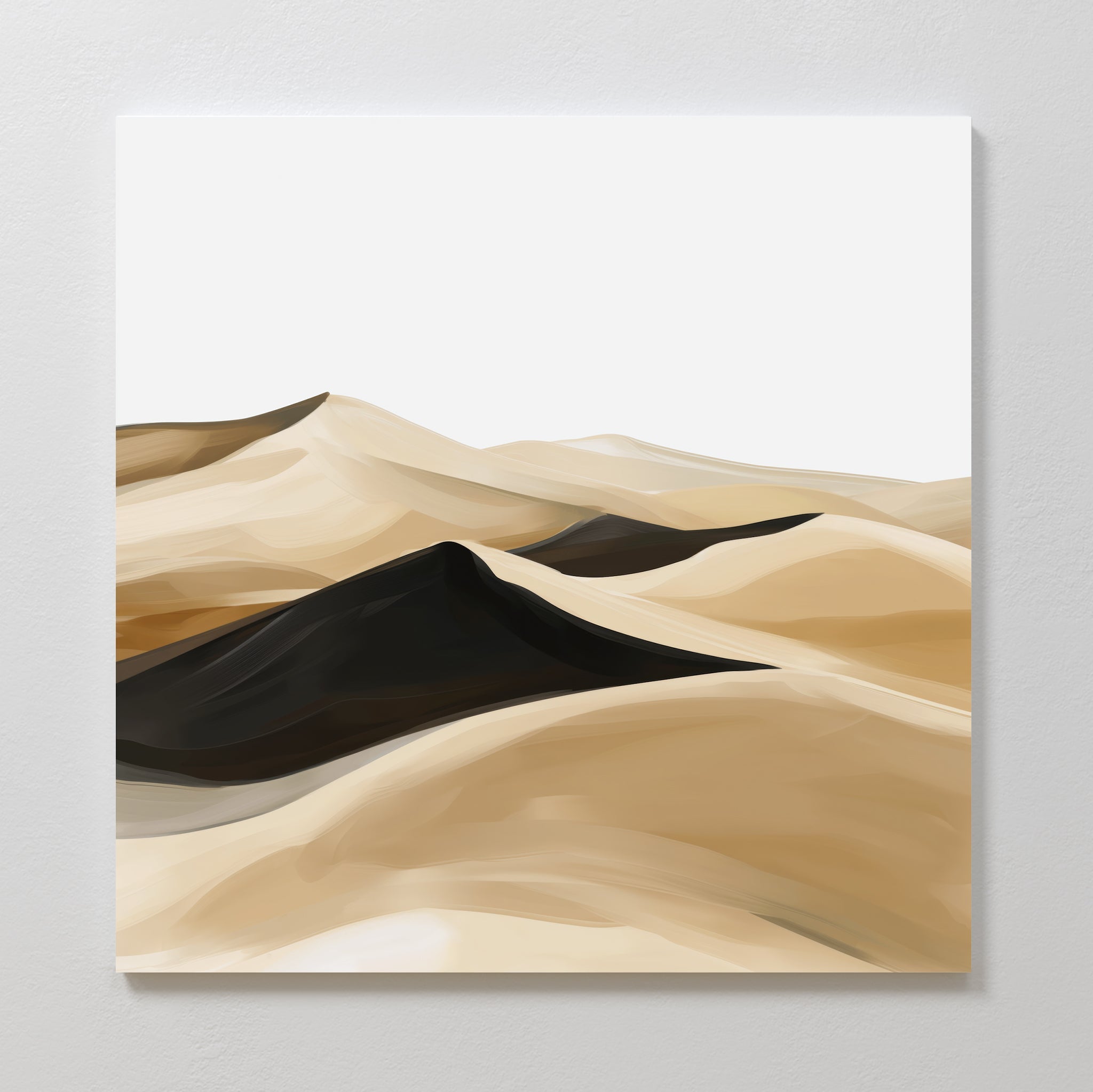 Whispers of the Sahara – earthy brown desert canvas wall art print by Aspire Prints