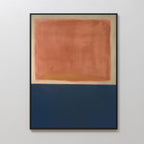 Embers at Twilight – blue abstract canvas wall art print by Aspire Prints