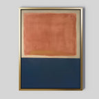 Embers at Twilight – blue abstract canvas wall art print by Aspire Prints