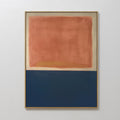 Embers at Twilight – blue abstract canvas wall art print by Aspire Prints