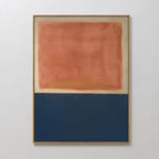 Embers at Twilight – blue abstract canvas wall art print by Aspire Prints
