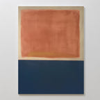 Embers at Twilight – blue abstract canvas wall art print by Aspire Prints
