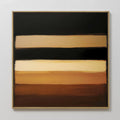 Strata of the Earth – earthy brown abstract canvas wall art print by Aspire Prints