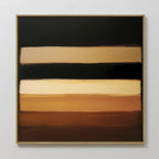 Strata of the Earth – earthy brown abstract canvas wall art print by Aspire Prints