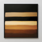 Strata of the Earth – earthy brown abstract canvas wall art print by Aspire Prints