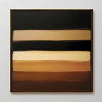 Strata of the Earth – earthy brown abstract canvas wall art print by Aspire Prints